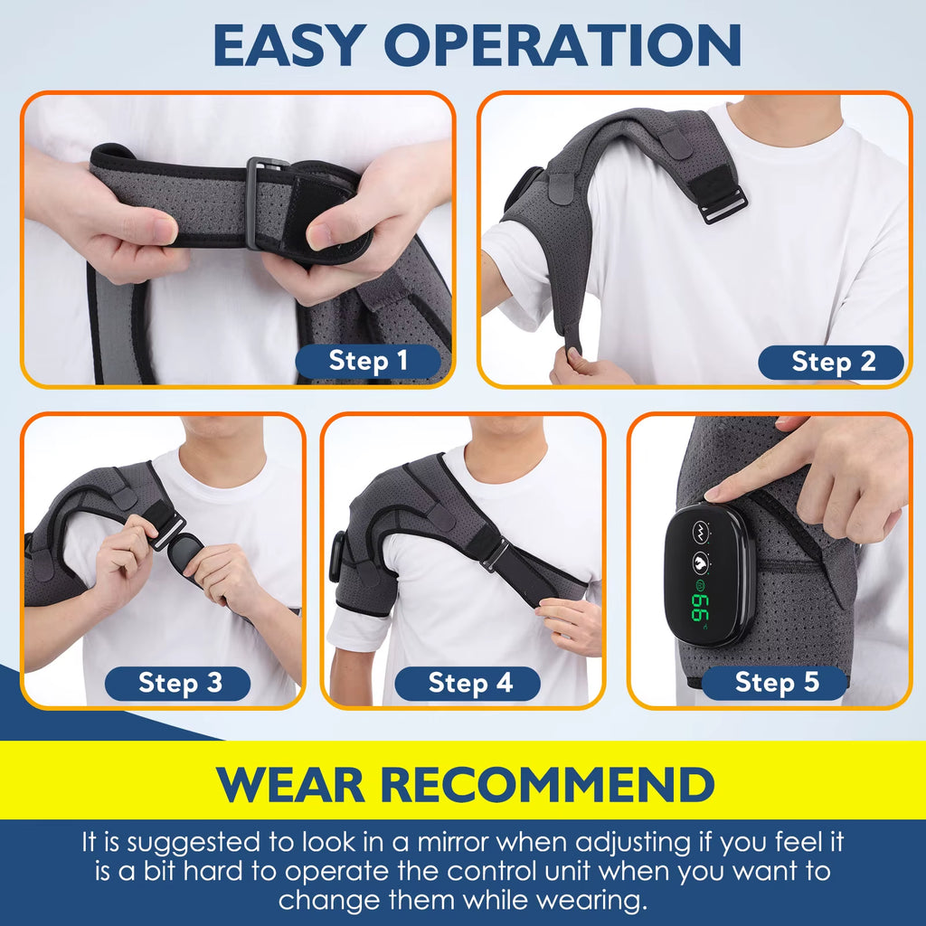 ThermaRelief™ – Electric Heated Shoulder & Knee Massager